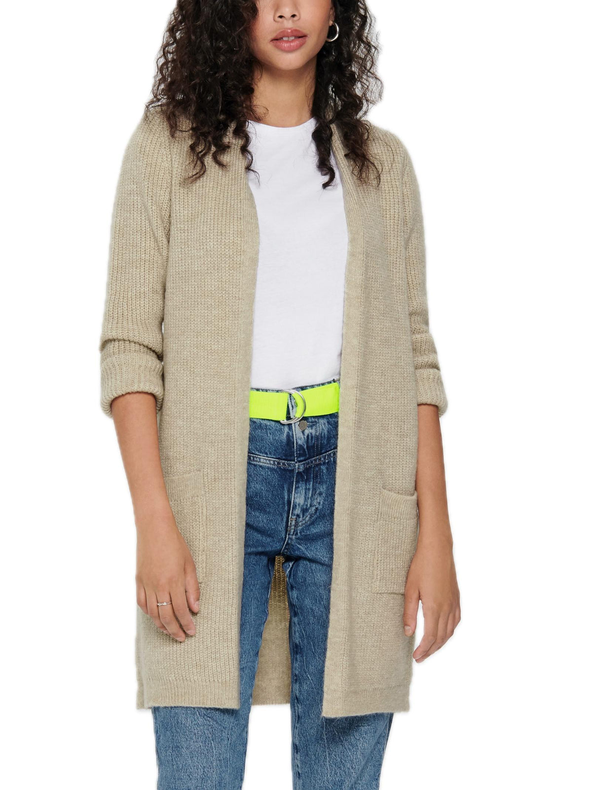 Cardigan Only Jade Panna lungo 15179815 /Whitecap Gray ONLY 