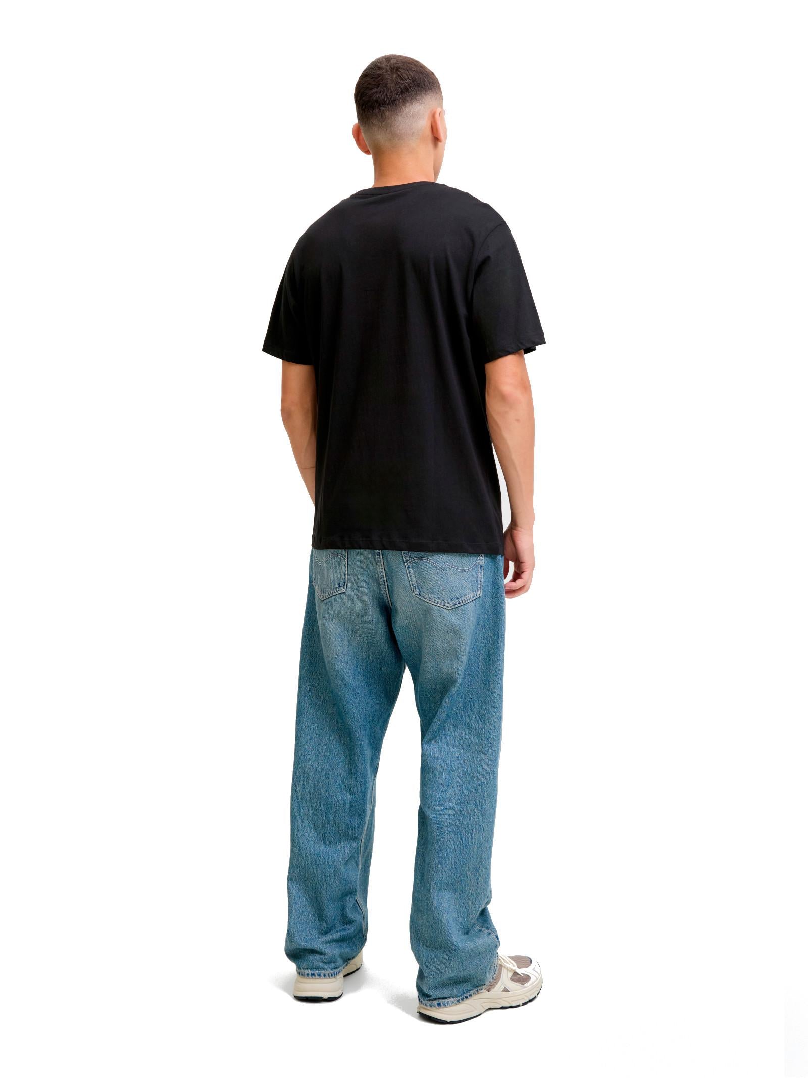 T-shirt Jack & Jones Urban Nero con stampa 12279114 /Black JACK & JONES 