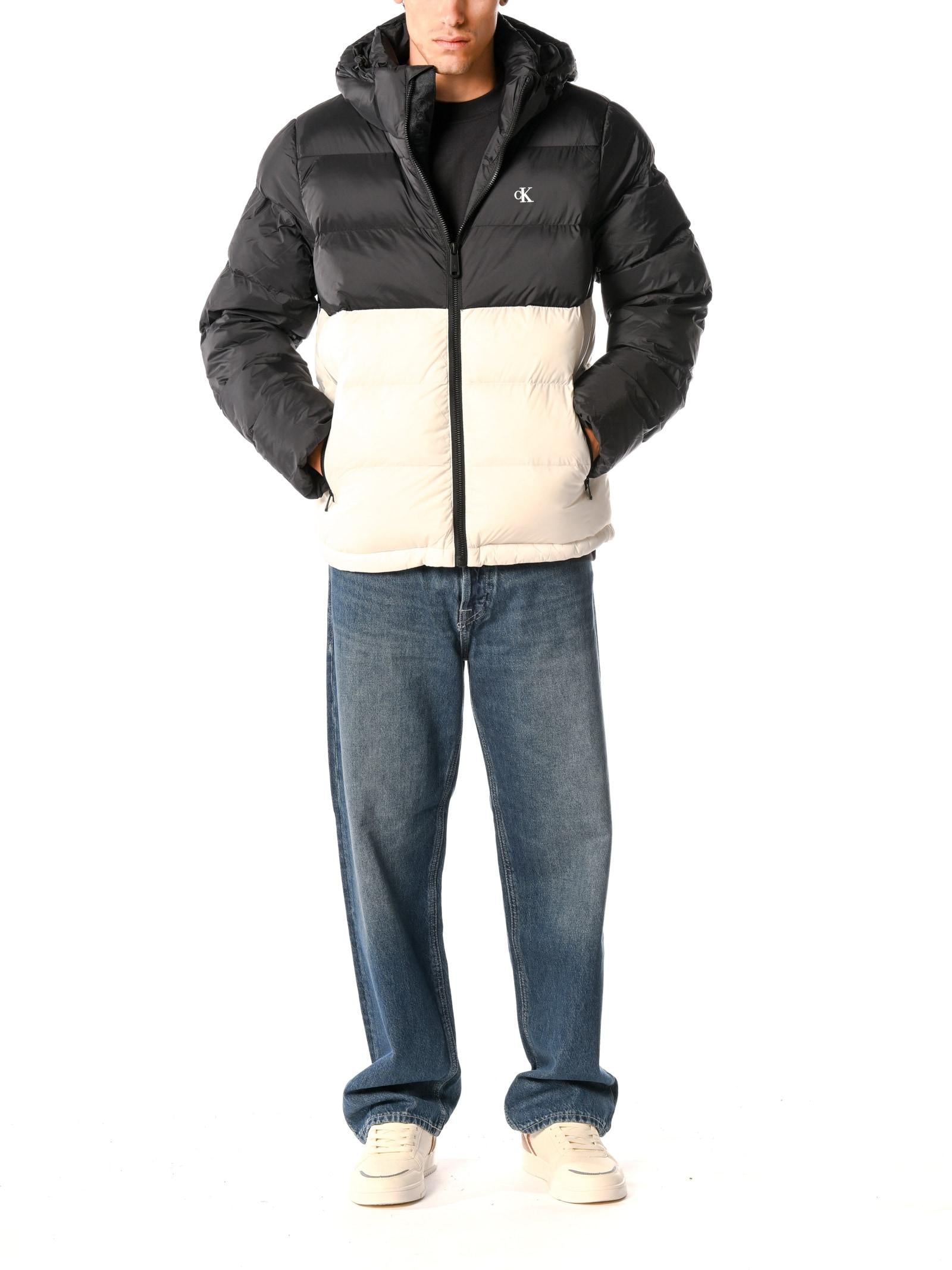 Giubbotto Calvin Klein Nero Panna Puffer LV04RD527G YAS CALVIN KLEIN 