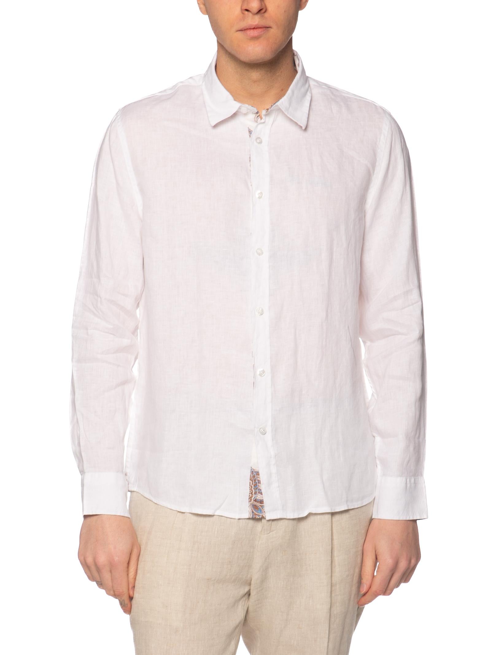 Camicia Seinse Bianco lino fiammato CE1091 BIANCO SEINSE 
