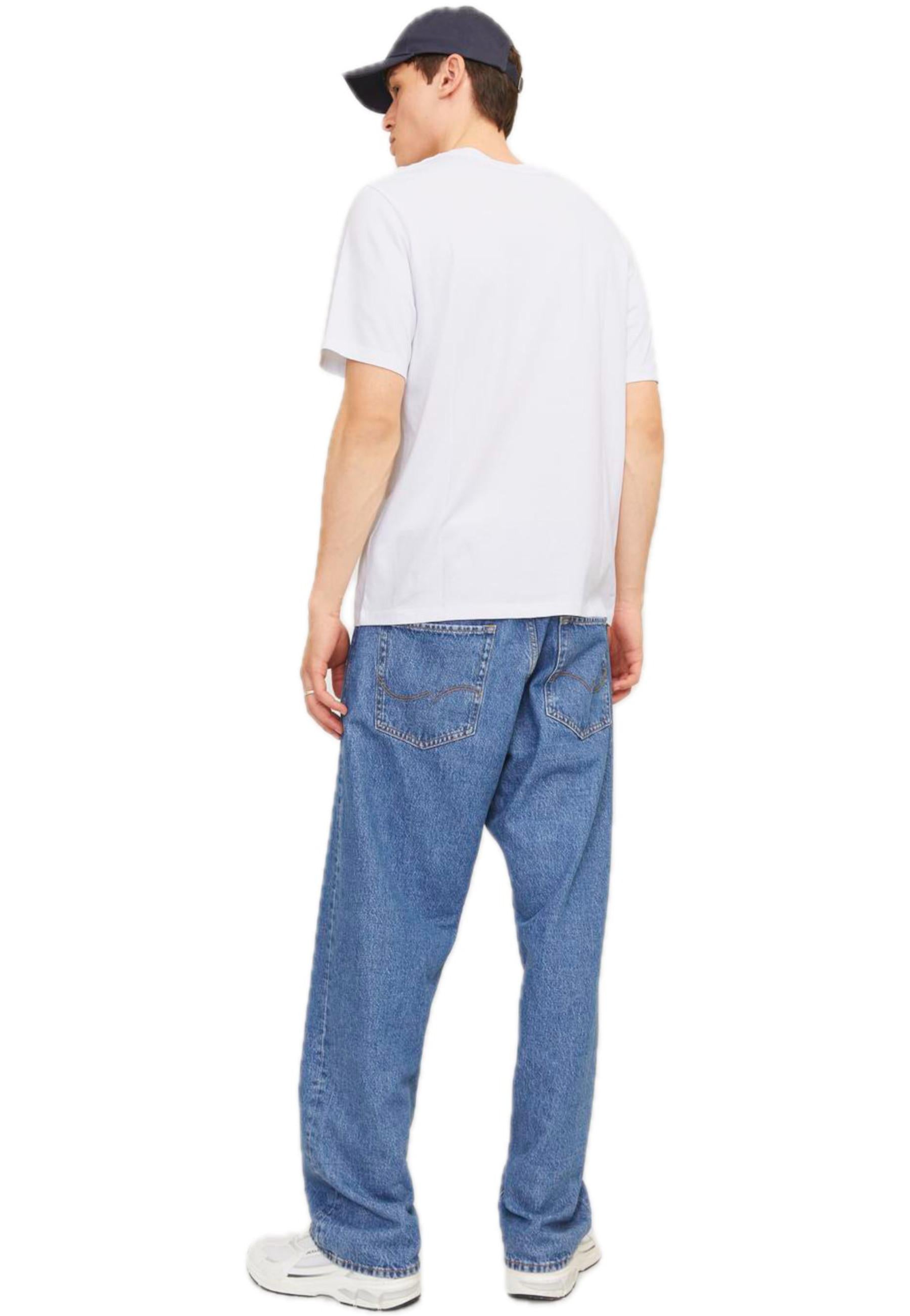 T-Shirt Jack & Jones Bianco manica corta 12254862 /White JACK & JONES 