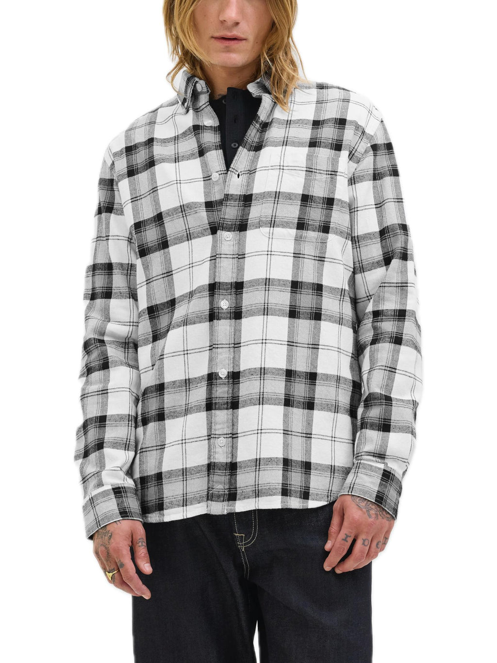 Camicia Jack & Jones Brook Nero fantasia a quadri 12282354 /Black JACK & JONES 