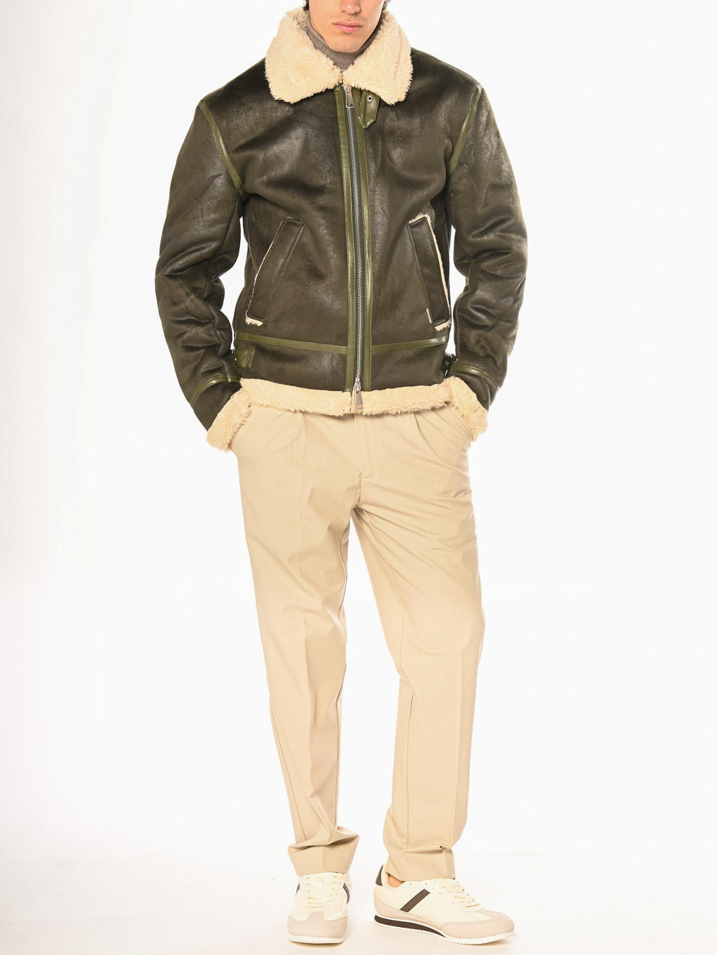 Bomber Gianni Lupo Verde Montone GL9800 VERDE GIANNI LUPO 