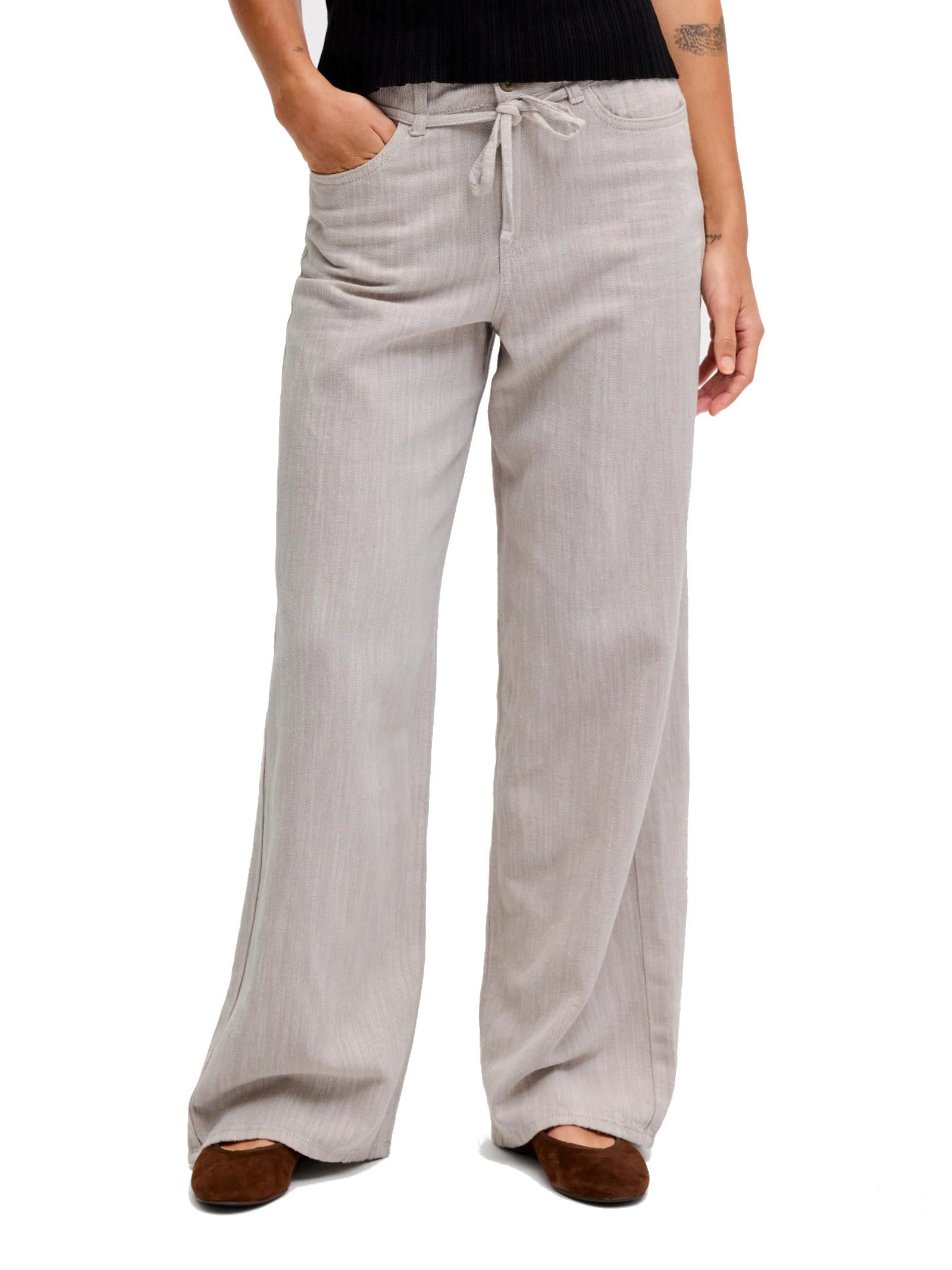 Pantalone JJXX Beige Fika Wide 12288648 /Feather Gray JJXX 