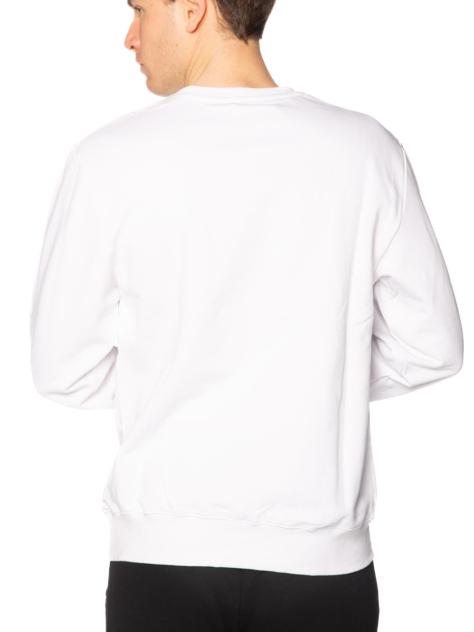 Felpa DS2 Bianco Diagonal girocollo SS26256 BIANCO DS2 