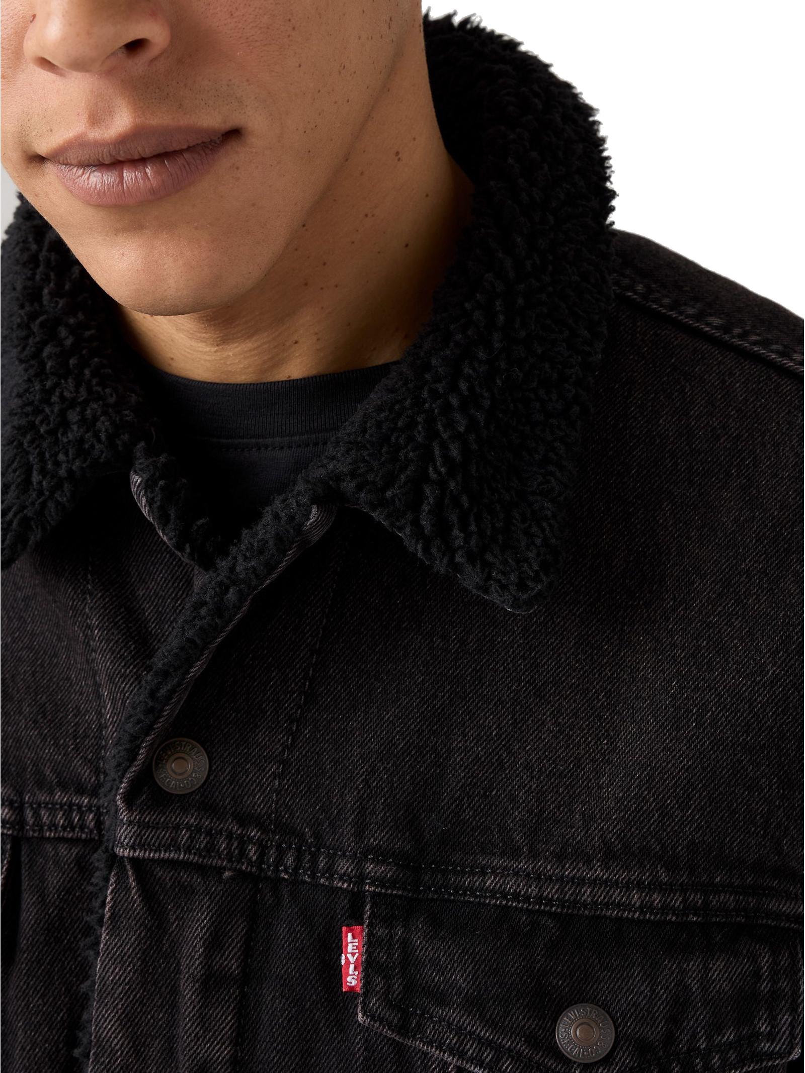 Giubbotto LEVI'S® Trucker Nero  in sherpa 1636502 91 LEVI'S® 