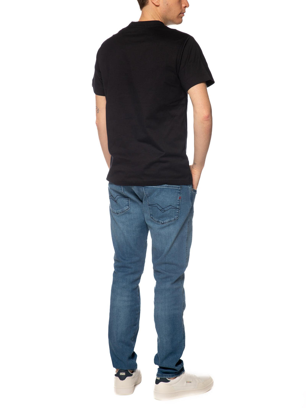 T-shirt Replay Blu Basic M3379 970 REPLAY 