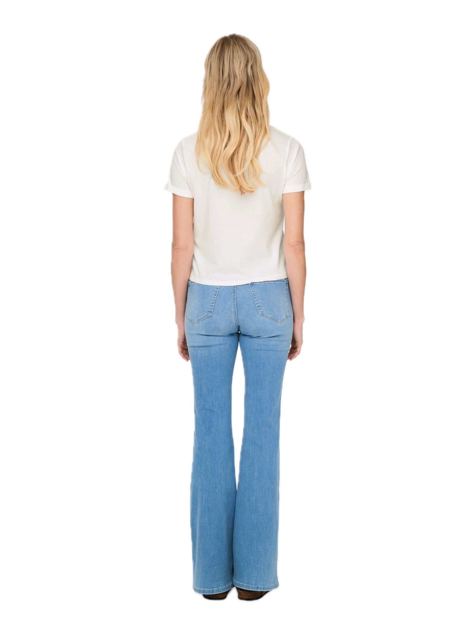 T-shirt Only Bianco Dora fenicottero 15346678 /Cloud Dancer ONLY 