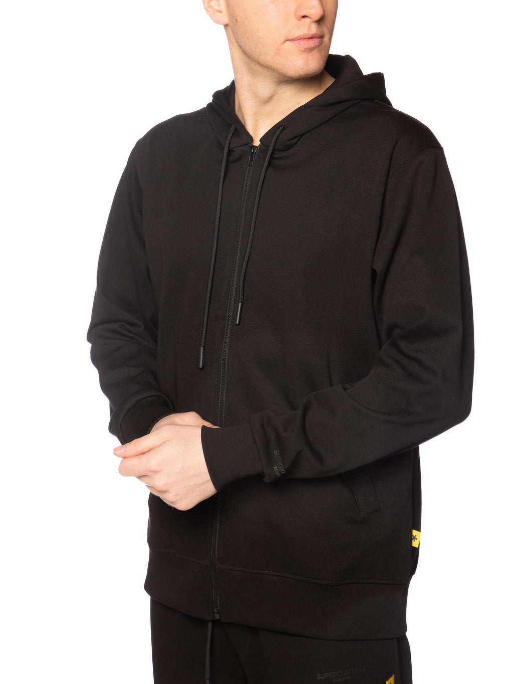 Felpa Superculture Nero zip cappuccio ERIK-I NERO SUPERCULTURE 