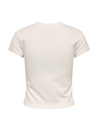 T-shirt Only Superior Bianco Cropped 15377620 /Cloud Dancer ONLY 