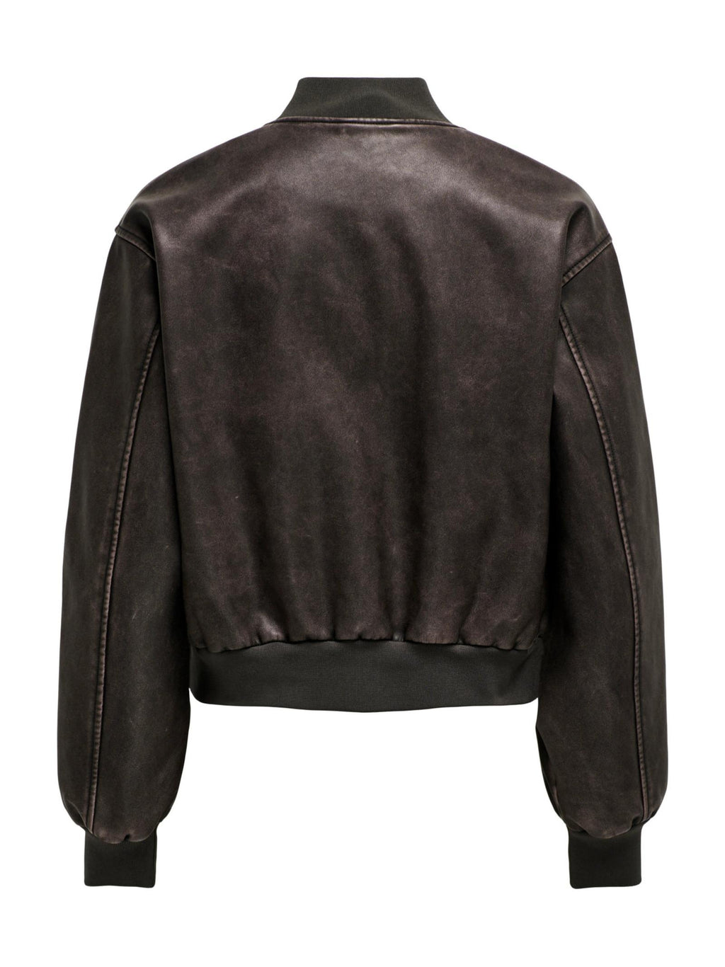 Bomber Only Jane Marrone in ecopelle 15314240 /Chocolate Brown ONLY 