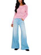 Maglia JDY Rosa Sun scollo a barca 15287384 /Fragrant Lilac JDY 