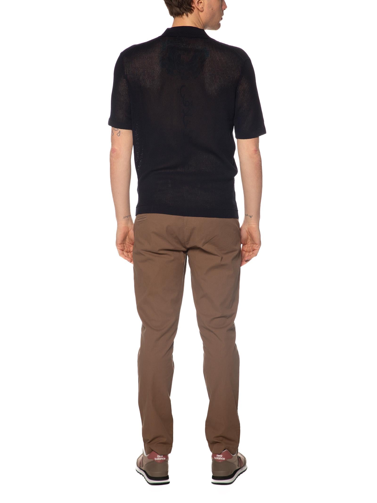 Polo Seinse Blu in maglia collo aperto ME3203 BLU SEINSE 