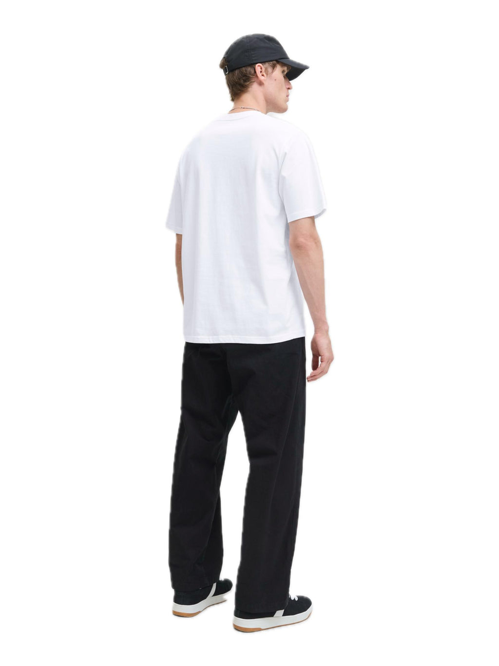 T-shirt Jack & Jones Soho Bianco con mino logo gommato 12278787 /White JACK & JONES 