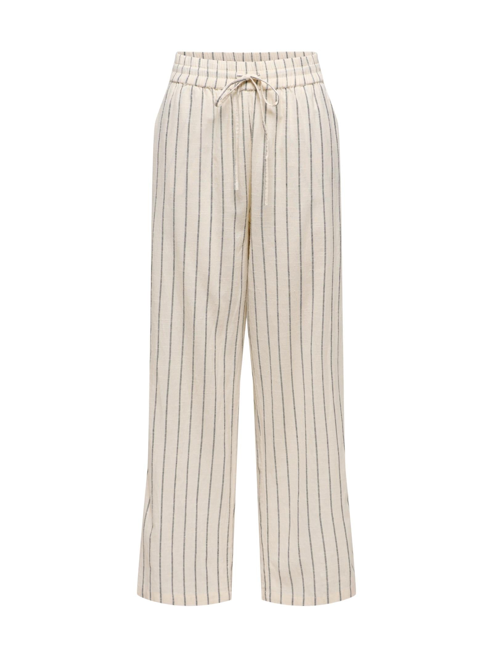 Pantalone Only Panna Tiziana a righe 15372619 /Silver Lining ONLY 