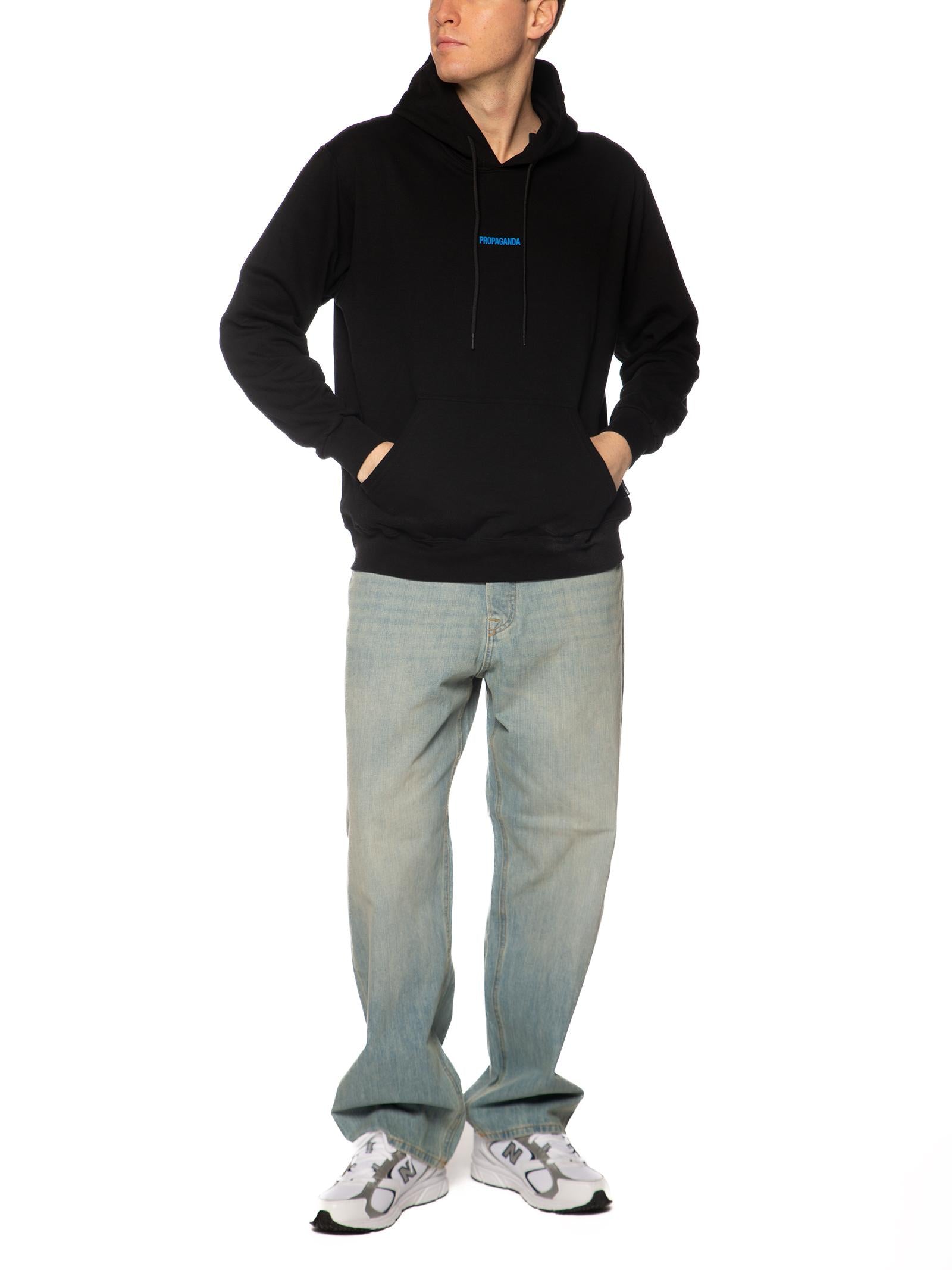 Felpa Propaganda Nero Ribs gentlemen FE552 NERO PROPAGANDA 