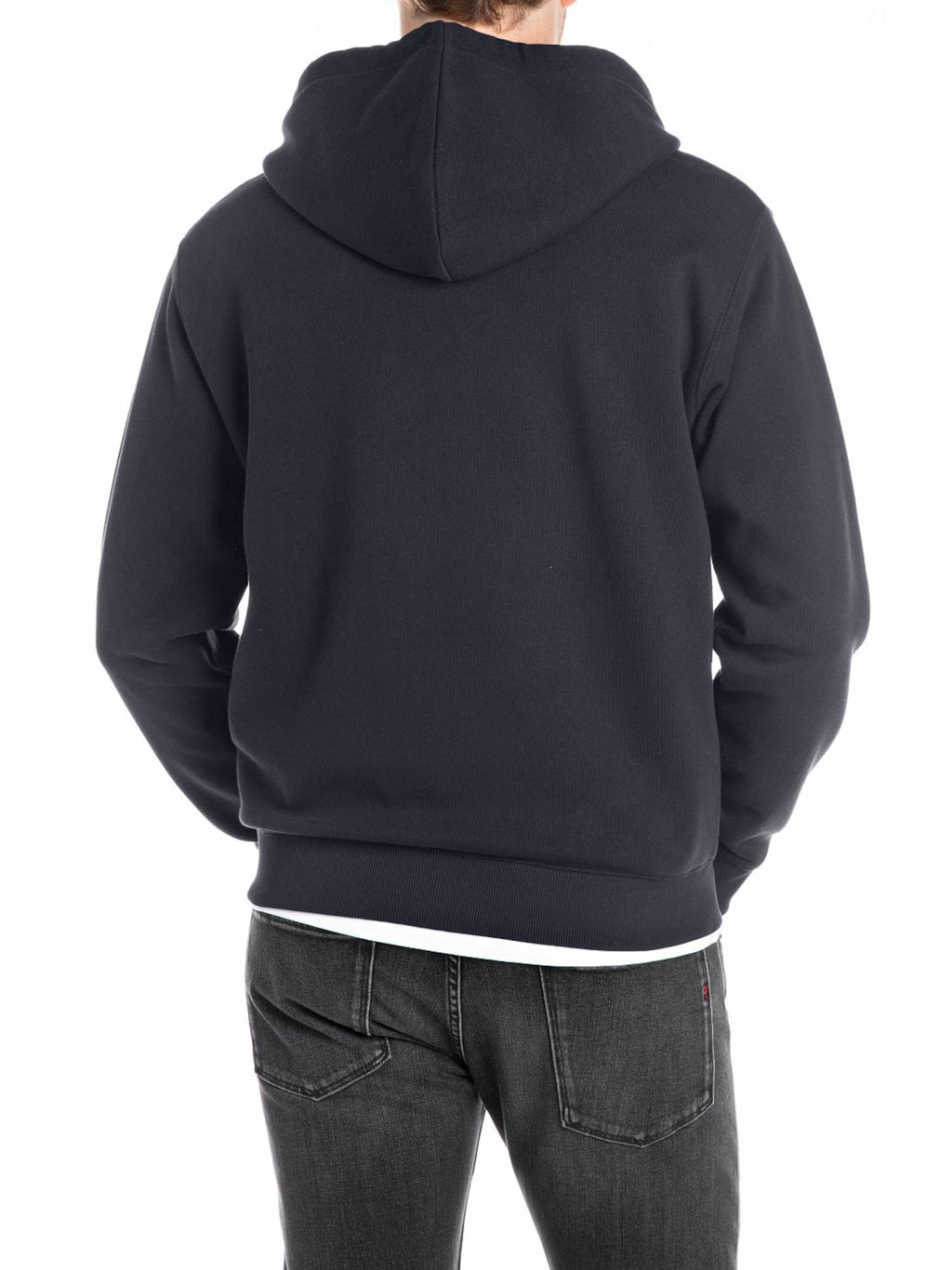 Felpa Replay Blu con cappuccio e zip M3105 067 REPLAY 