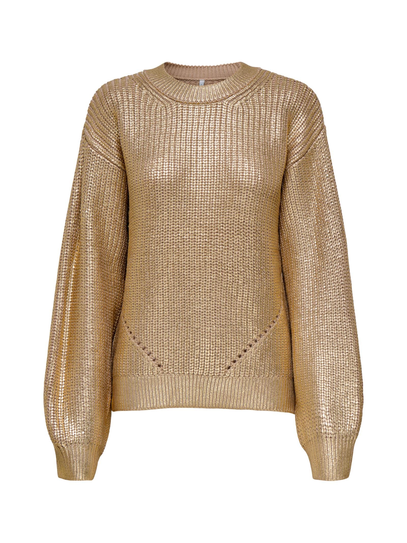 Maglia Only Kama Oro tessuto lucido 15352105 /Humus ONLY 