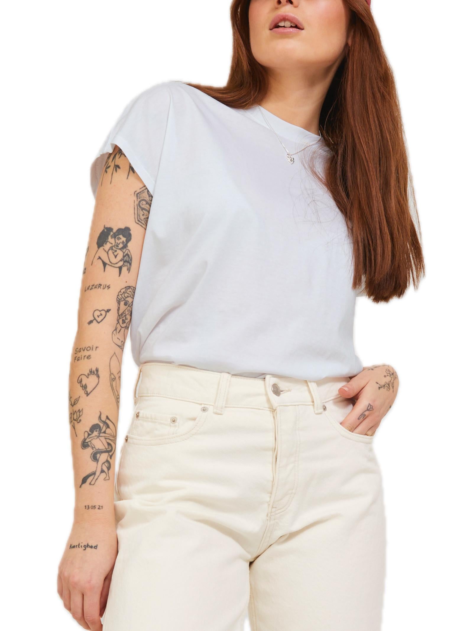 T-Shirt JJXX Astrid Donna Bianco manica corta 12200190 /Bright White JJXX 