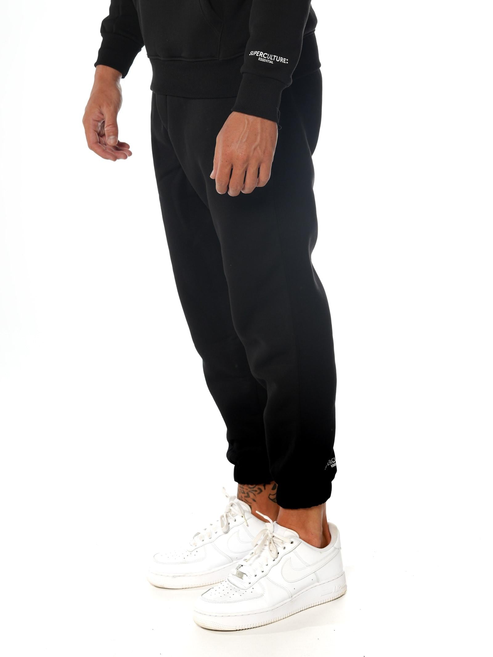 Pantalone Superculture Nero in felpa basic JOG NERO SUPERCULTURE 