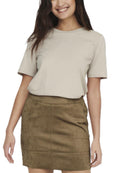 T-Shirt Only Beige manica corta