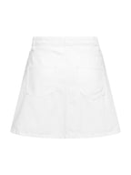 Gonna mini Only Bianco in denim 15374900 /White Denim ONLY 