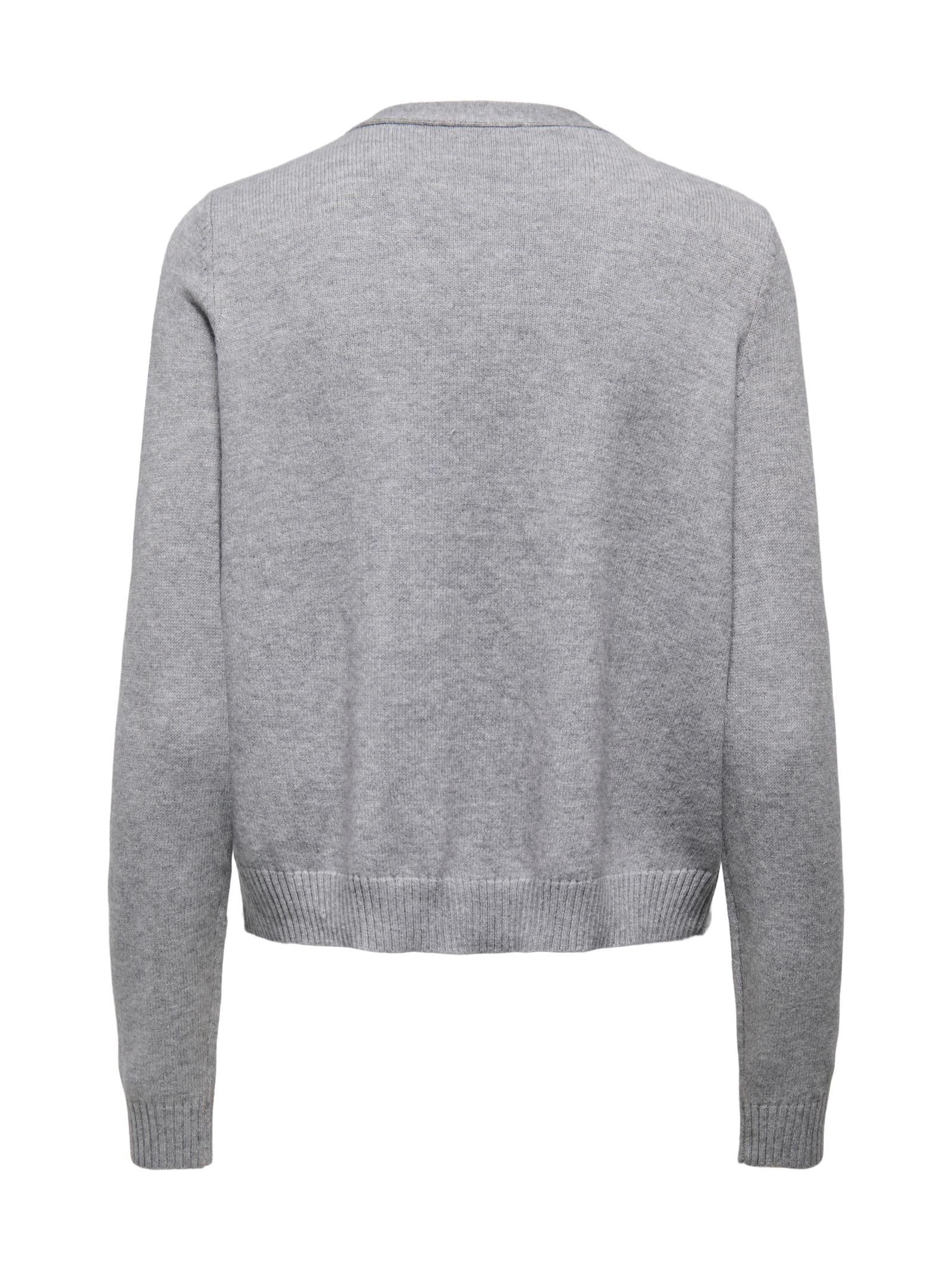 Cardigan Only Grigio Princess aperto 15379256 /Ultimate Grey ONLY 