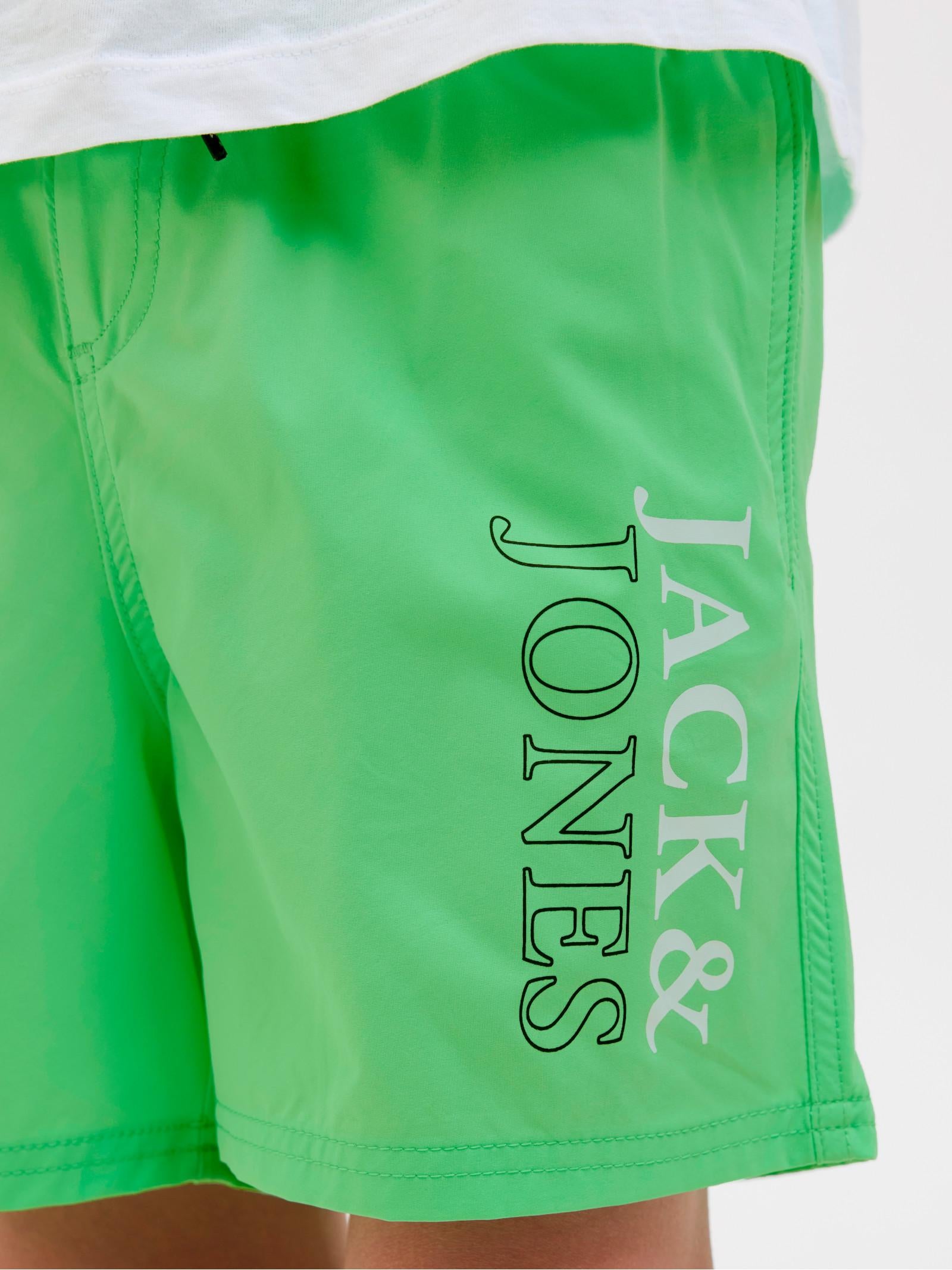 Costume Jack & Jones Logo Verde Fluo 12273841 /Summer Green JACK & JONES JUNIOR 