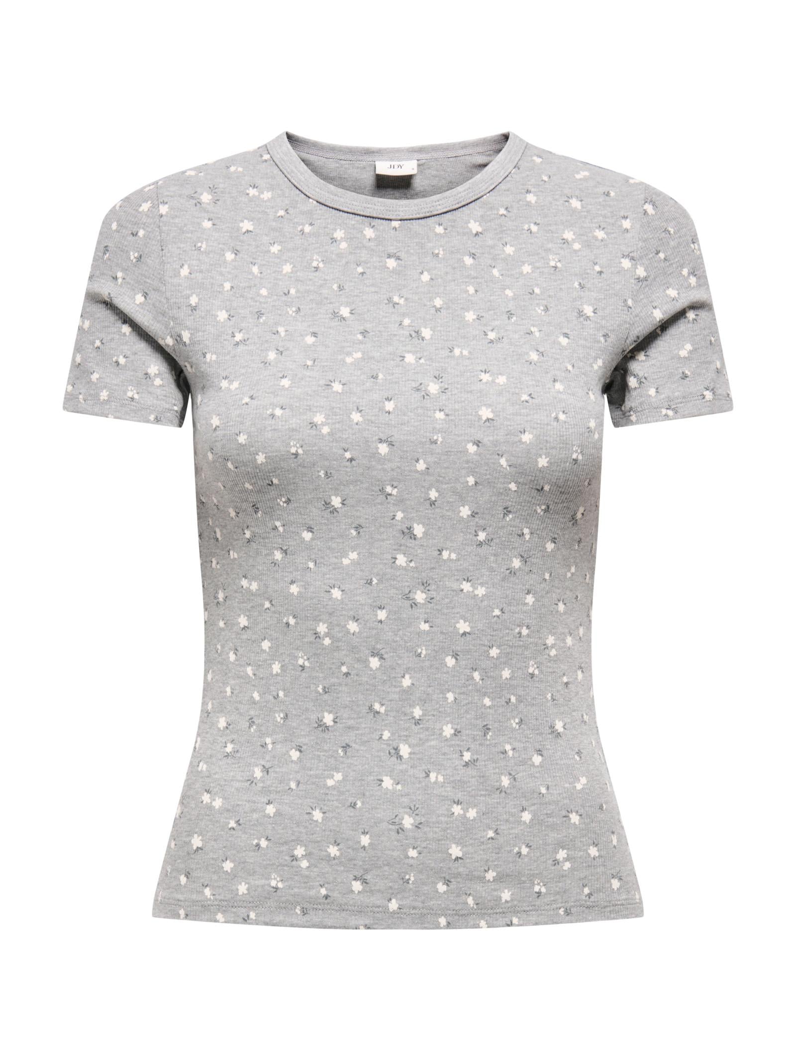 T-shirt JDY Lucky Grigio fiori 15352288 /Light Grey Melange JDY 