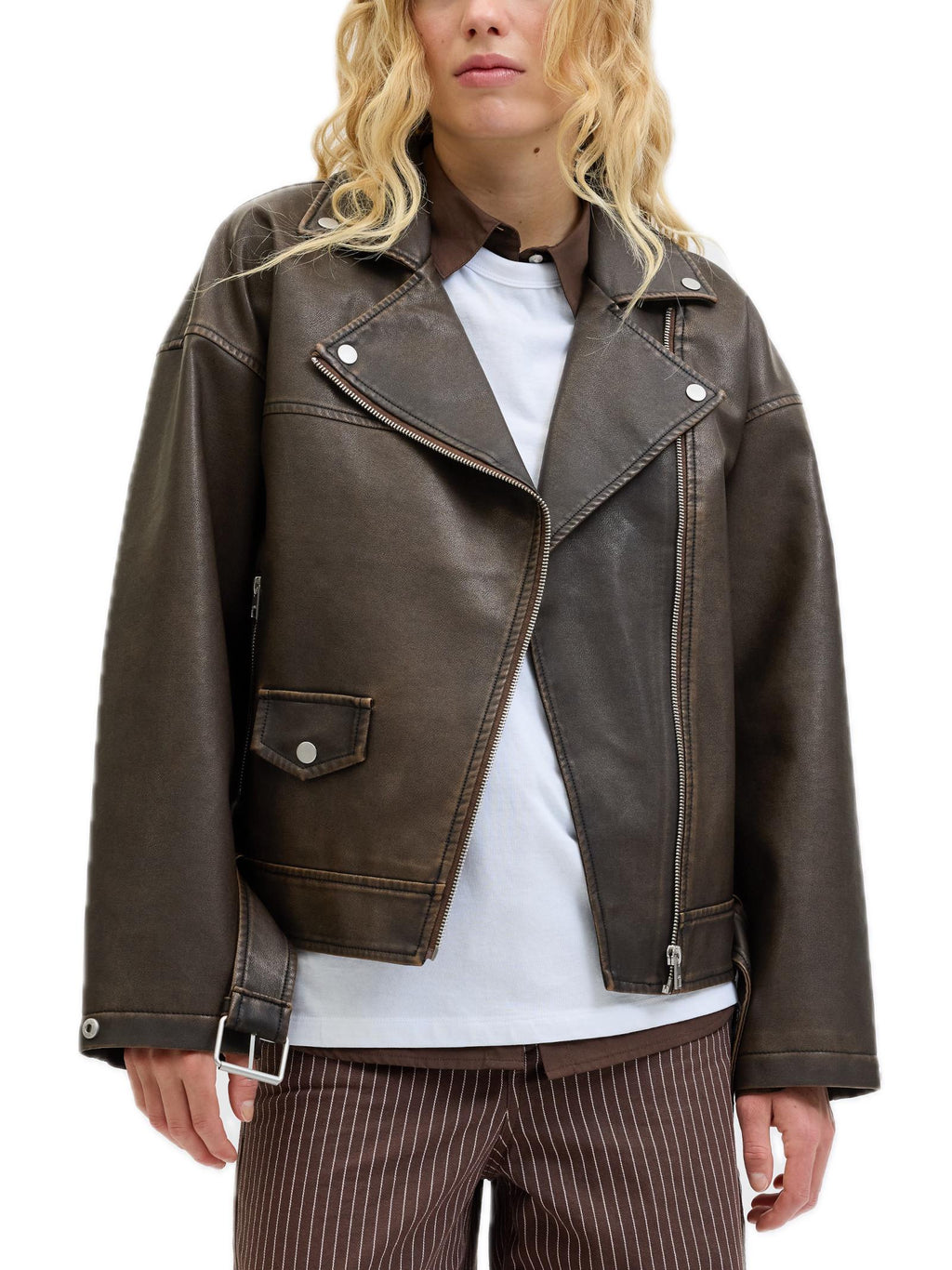 Giubbotto JJXX Frida Marrone biker 12262131 /Bracken JJXX 