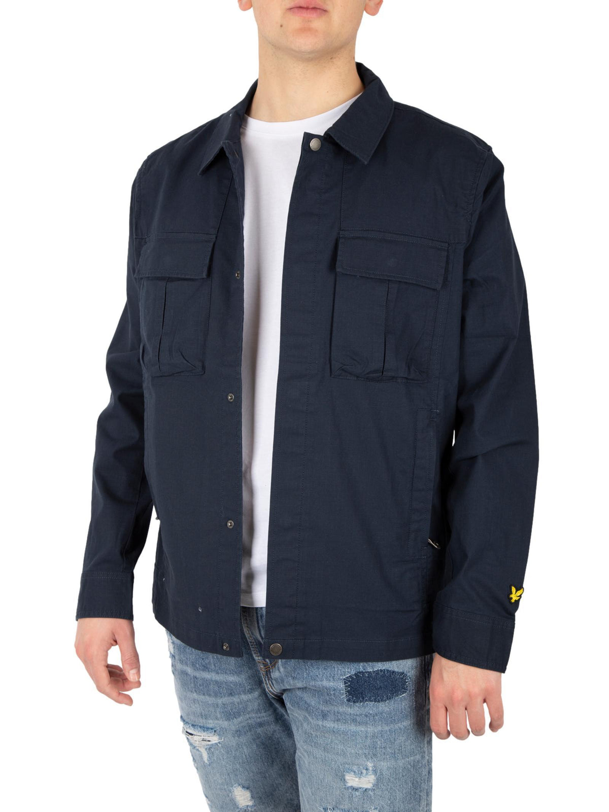 Overshirt Lyle & Scott Ripstop Blu LW2204V DARK NAVY LYLE & SCOTT 