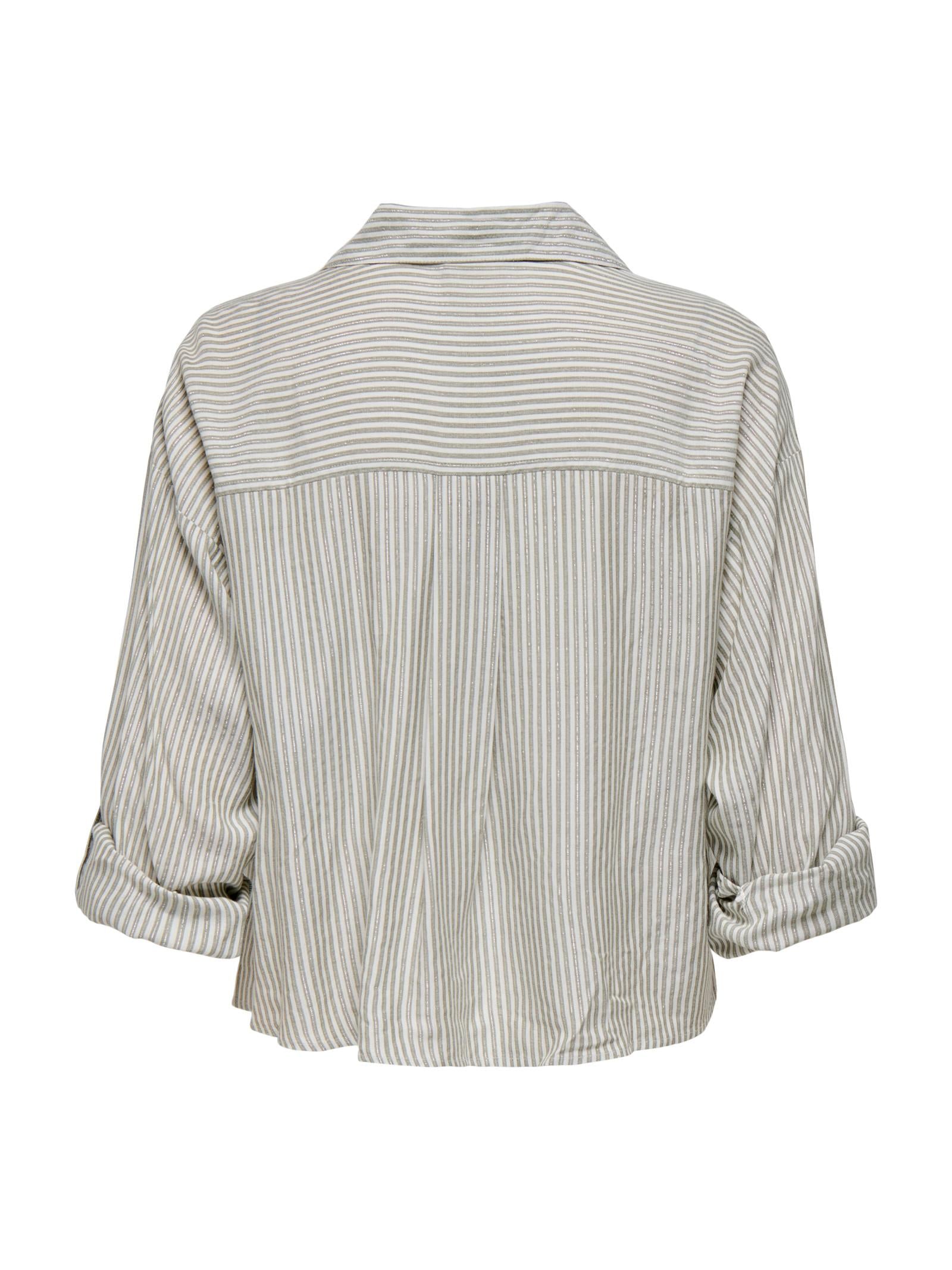 Camicia Jacqueline De Yong Selma Verde a righe 15354238 /Cloud Sea JDY 