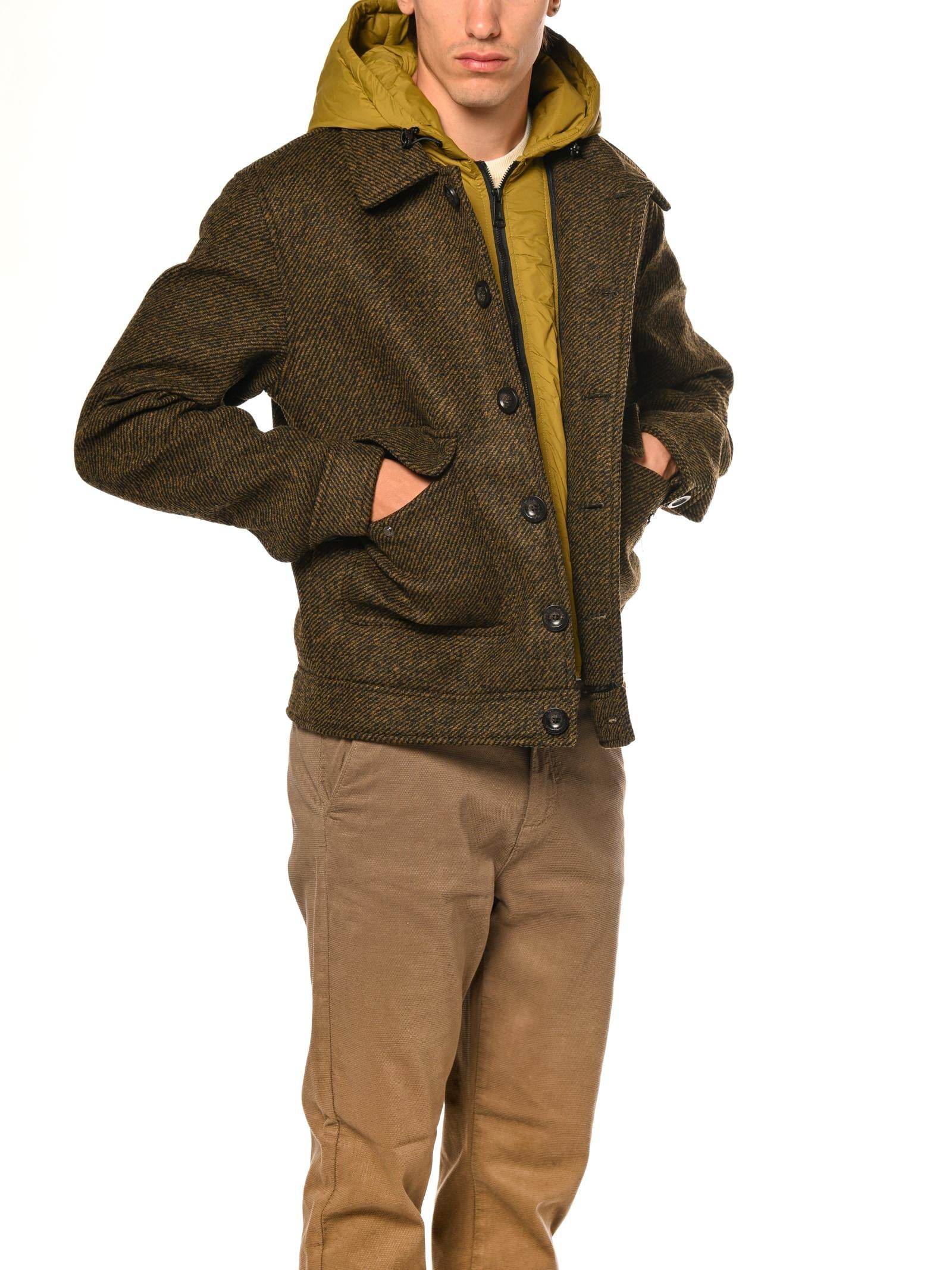 Cappotto Gianni Lupo Verde con cappuccio GL360R VERDE GIANNI LUPO 