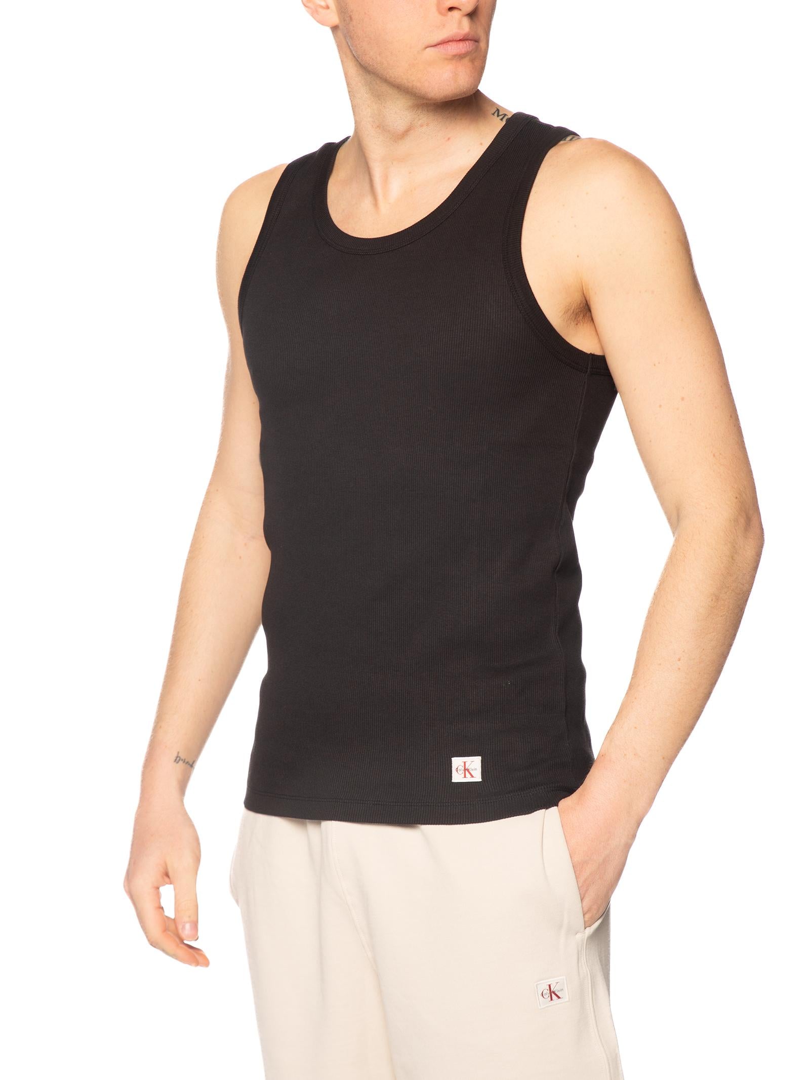 Canotta Calvin Klein Nero logo LV04RF272G UB1 CALVIN KLEIN 
