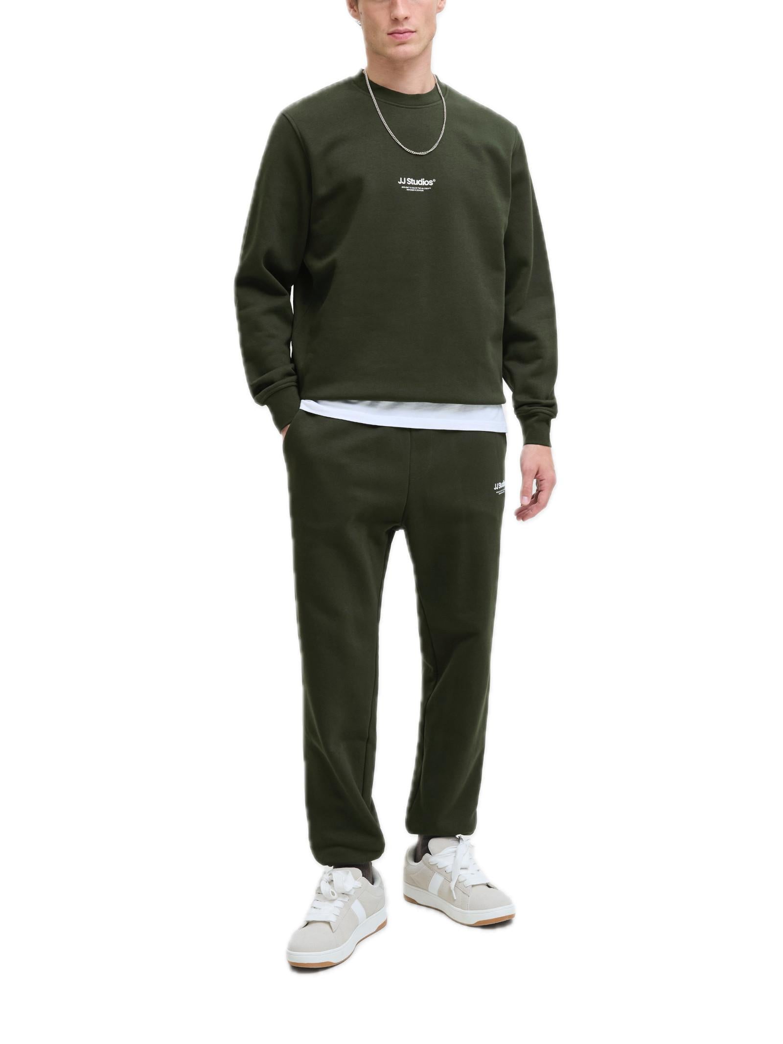 Felpa Jack & Jones Soho Verde girocollo 12278791 /Duffel Bag JACK & JONES 