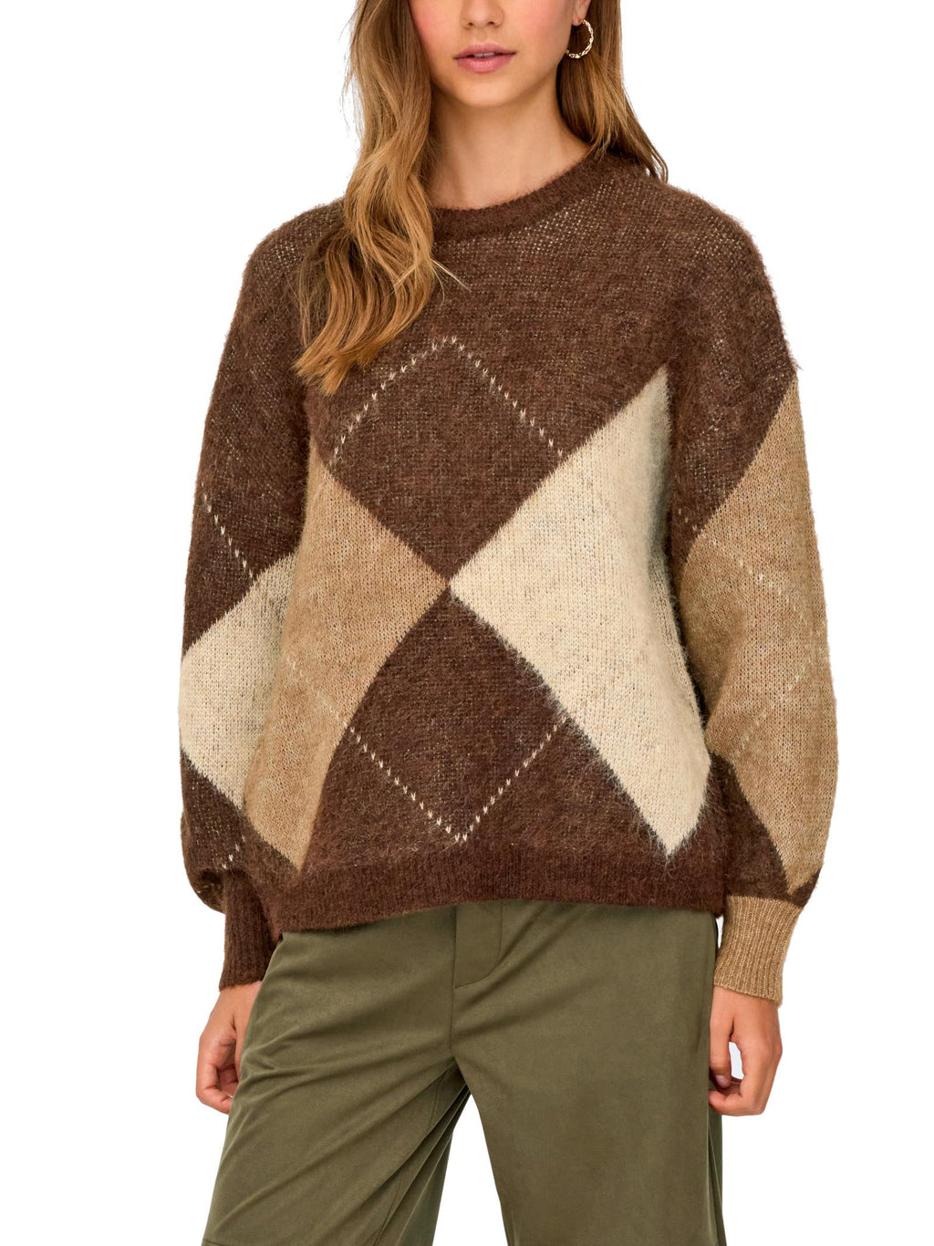 Maglia Only Noeme Marrone fantasia 15353226 /Chestnut ONLY 