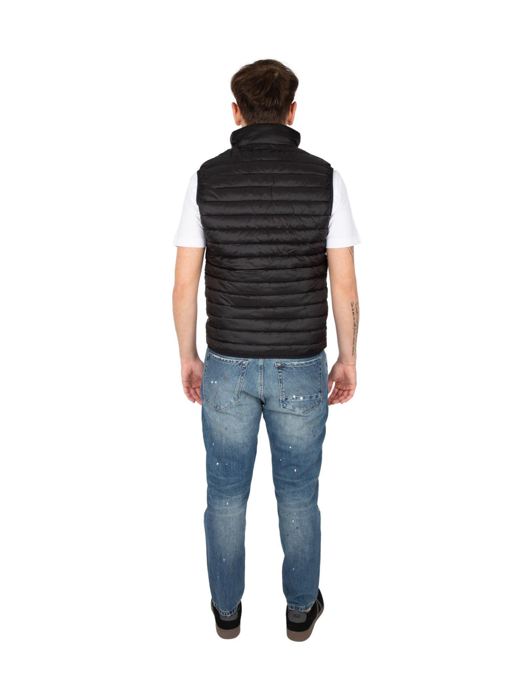 Gilet Gianni Lupo 100 grammi Nero con zip GL298R BLACK GIANNI LUPO 