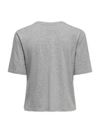 T-shirt Only Alice Grigio Loose 15368936 /Light Grey Melange ONLY 