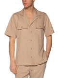 Overshirt Gianni Lupo Beige con taschini GL001LT BEIGE GIANNI LUPO 