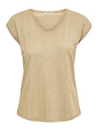 T-Shirt Only Silver Oro in lurex 15136069 /Gold Colour ONLY 