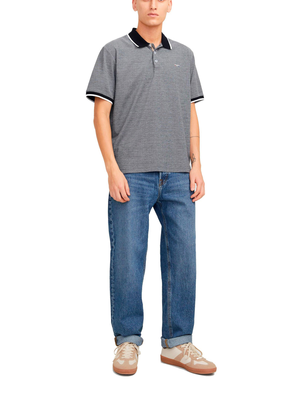 Polo Jack & Jones Alves Blu 12274681 /Maritime Blue JACK & JONES 