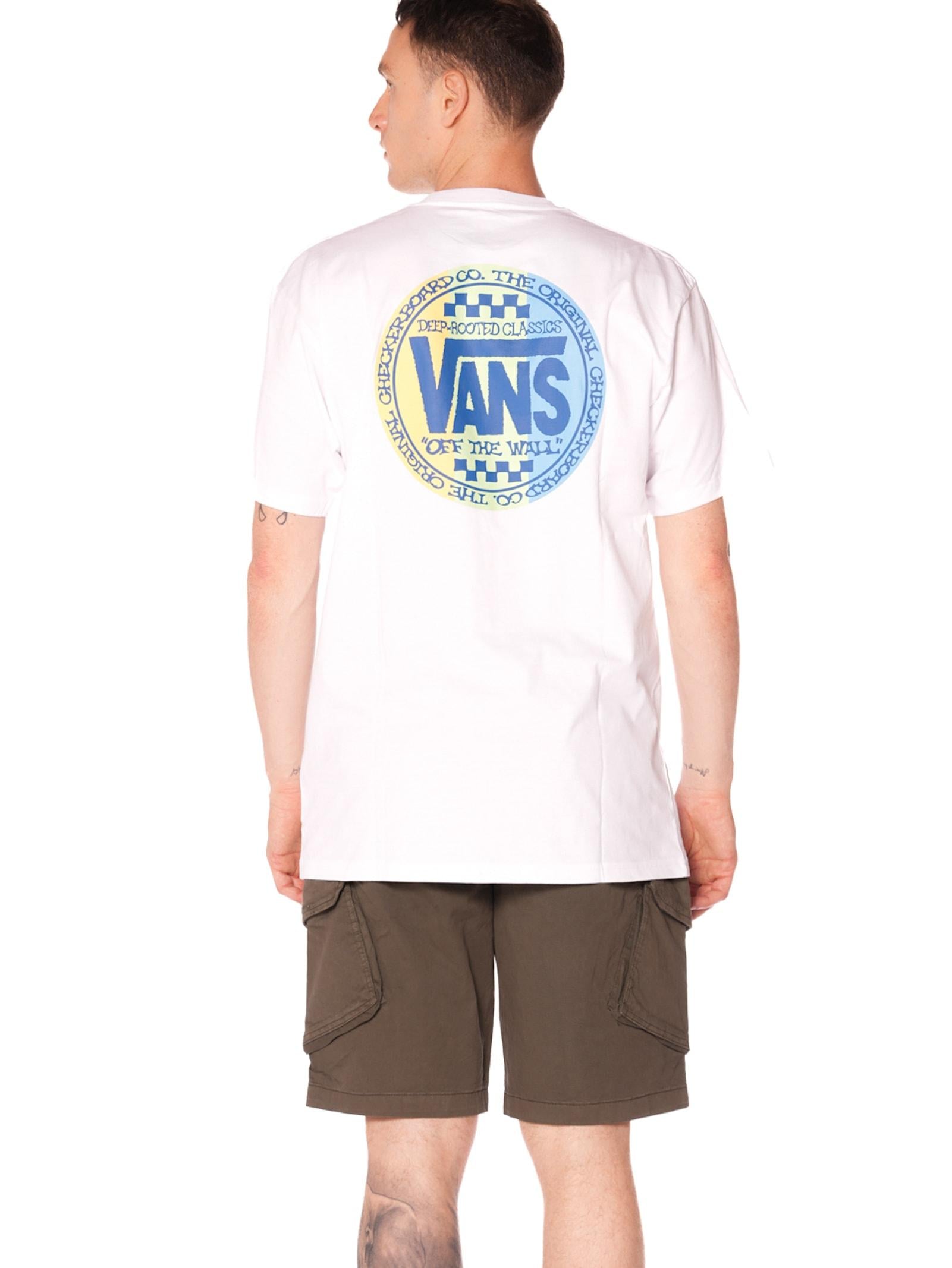 T-shirt Vans Retro Bianco con stampa M6R WHT VANS 