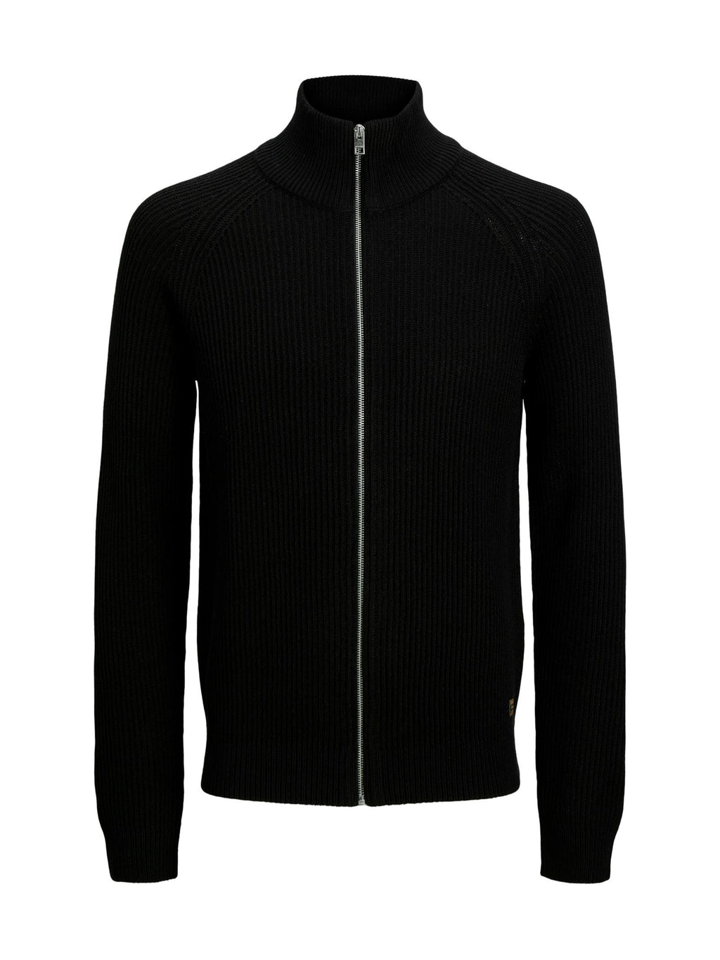 Cardigan in maglia Jack & Jones Pannel Nero a coste 12278920 /Black JACK & JONES 