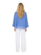 Camicia Only Graces Azzurro sangallo 15343165 /Blue Bonnet ONLY 