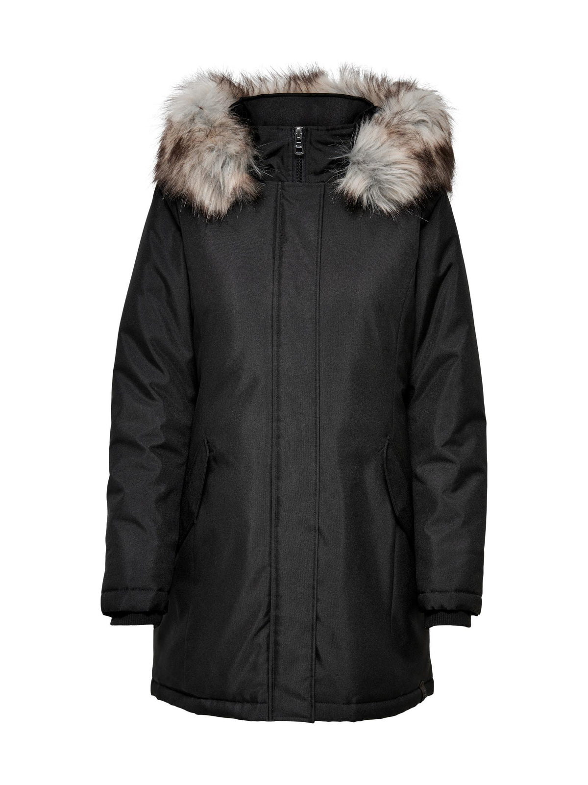 Parka Only Fresh Nero lungo con pelo 15322840 /Black ONLY 