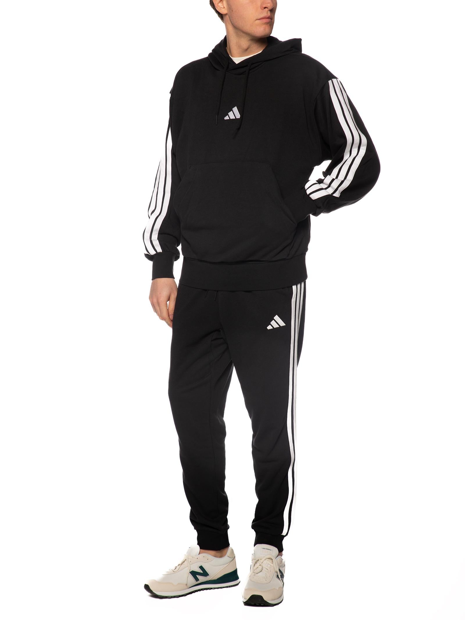 Felpa Adidas Nero con cappuccio JD1874 NERO ADIDAS 