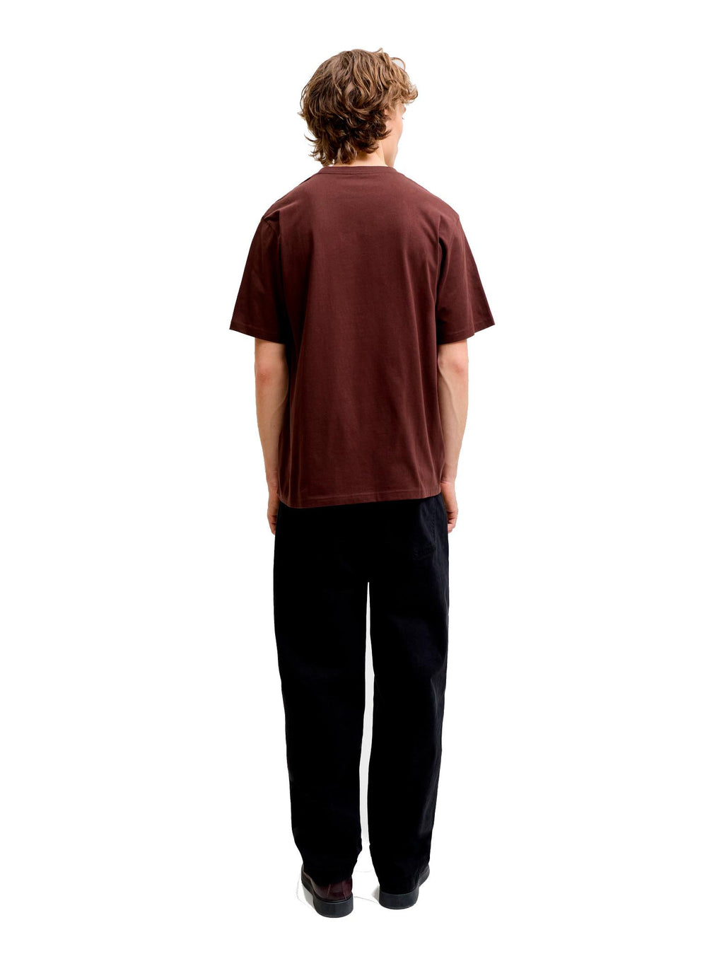 T-shirt Jack & Jones Soho Marrone scuro con logo 12278787 /Bitter Chocolate JACK & JONES 
