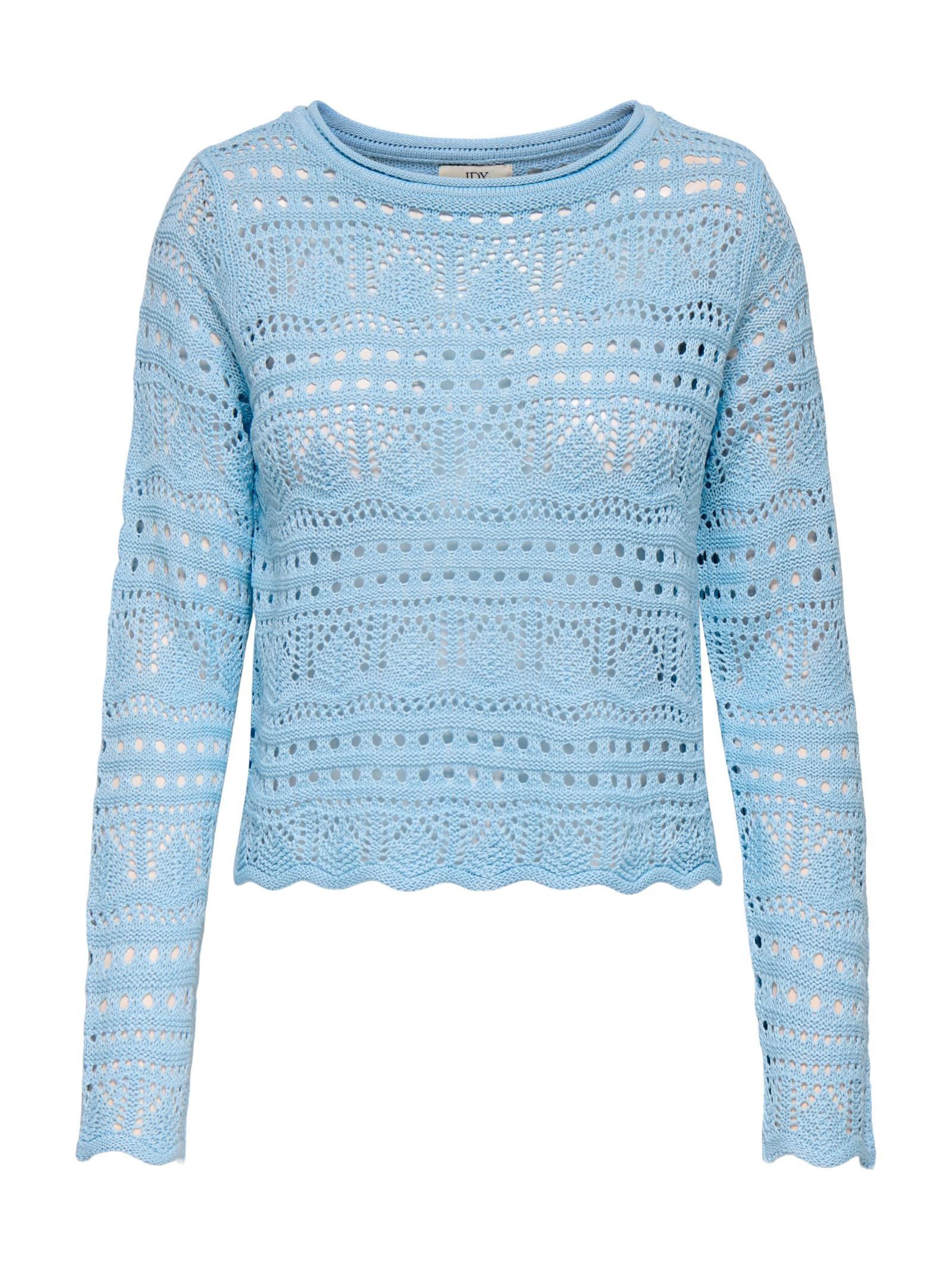 Maglia JDY Celeste Sun scollo a barca 15287384 /Cashmere Blue JDY 