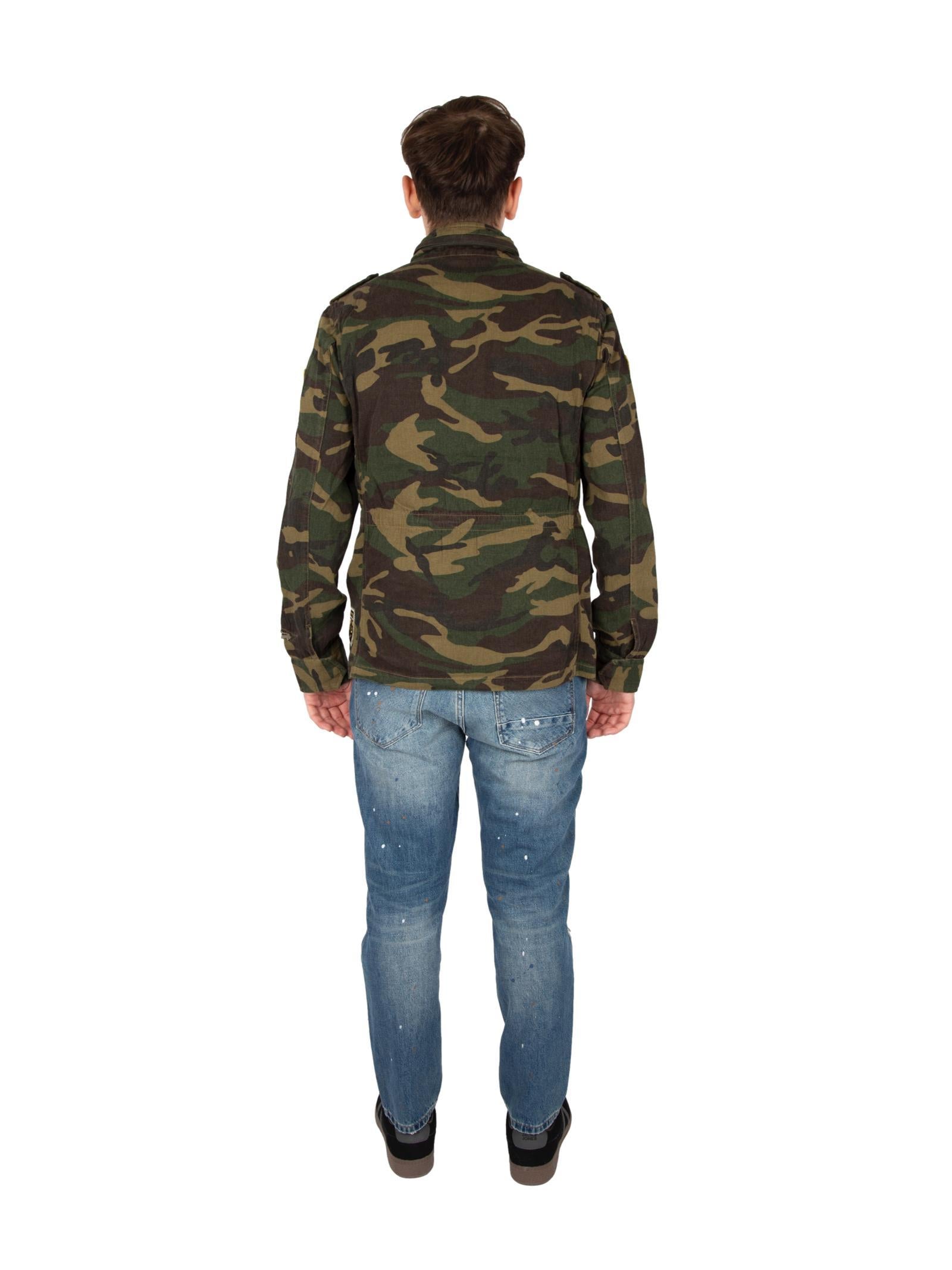 Field Jacket Gianni Lupo Camouflage con patch GL350R MILITARY GIANNI LUPO 