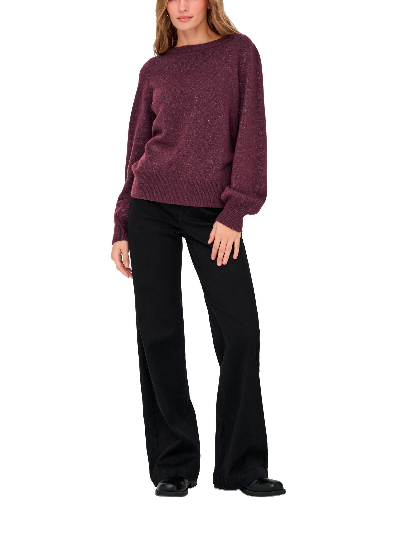 Maglia Jacqueline De Yong Rue Vinaccia glitter 15330648 /Fudge JDY 